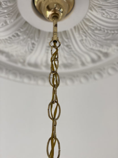 Vintage – Murano Teardrops Chandelier – 70s – Pink prisms - 47CM''DJoyfuzzy