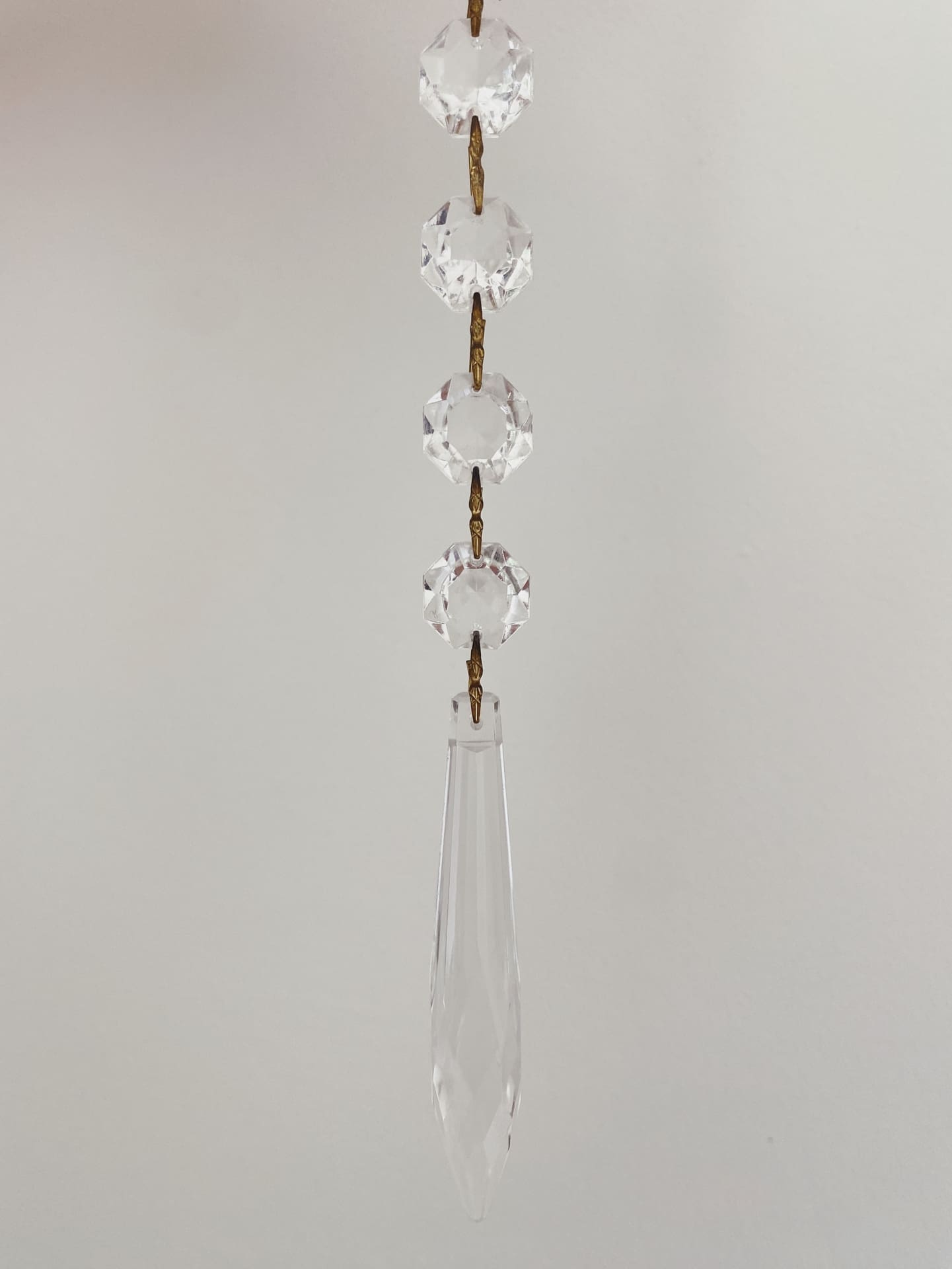 Vintage – Murano Teardrops Chandelier – 70s – Pink prisms - Joyfuzzy