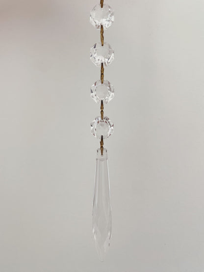 Vintage – Murano Teardrops Chandelier – 70s – Pink prisms - Joyfuzzy