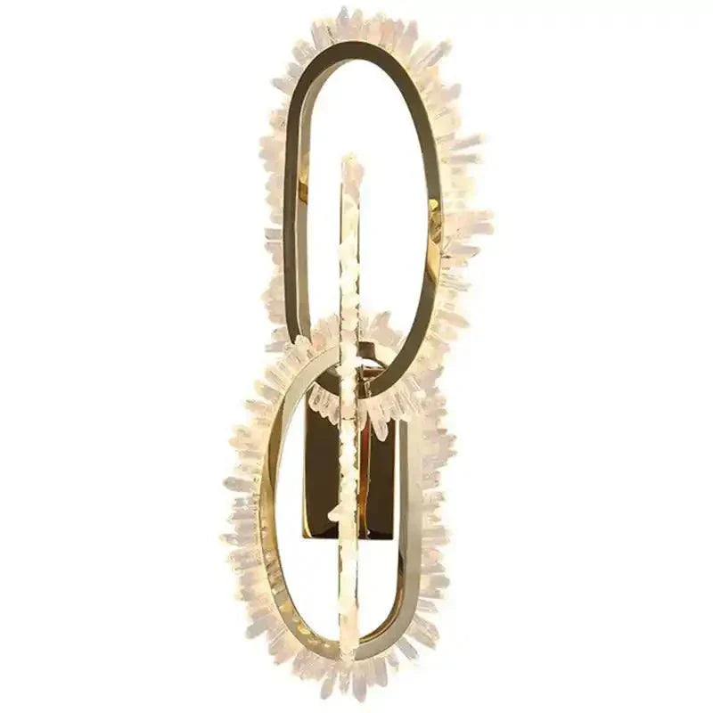 Wesley Modern Rock Crystal Wall Sconce - Joyfuzzy