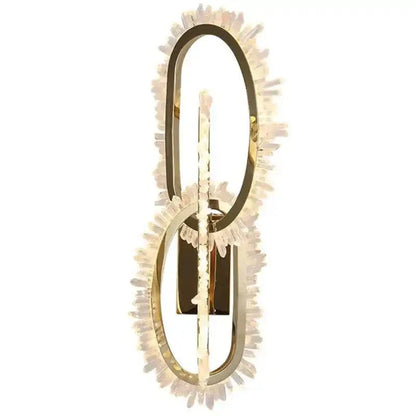 Wesley Modern Rock Crystal Wall Sconce - Joyfuzzy