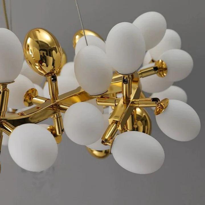 Zenora Modern Grape Round Chandelier - Small: 31.5" DJoyfuzzy