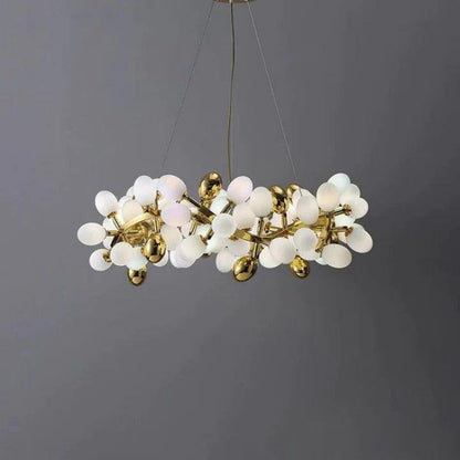 Zenora Modern Grape Round Chandelier - Small: 31.5" DJoyfuzzy