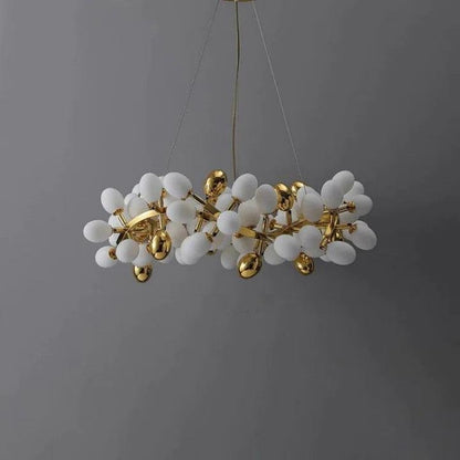 Zenora Modern Grape Round Chandelier - Small: 31.5" DJoyfuzzy